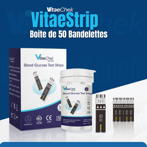 Bandelettes Test Glycémique VitaeChek boite de 50