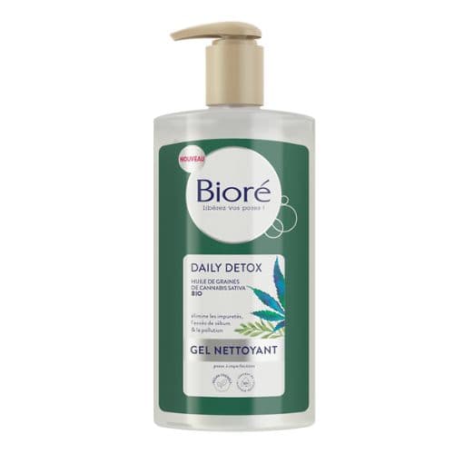 Gel Nettoyant pour peaux normales à grasses DAILY DETOX BIORE 200ml