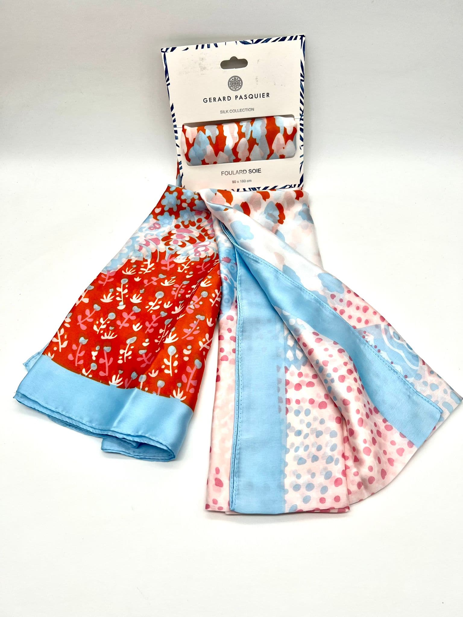 Foulard 100% Soie 90x180cm GERARD PASQUIER printemps