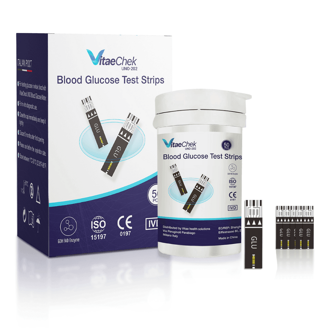 Boîte de 50 Bandelettes de Test Glycémique VitaeChek
