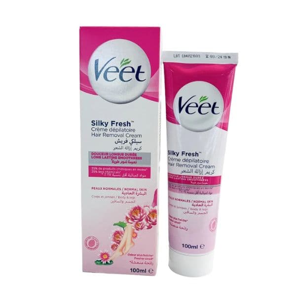 Crème Dépilatoire pour Peau Normale Veet Silky Fresh 100ml