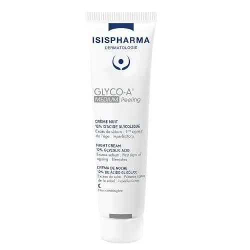 Isispharma Glyco-A Peeling Moyenne Crème de Nuit Peeling 10% Acide Glycolique 30ml