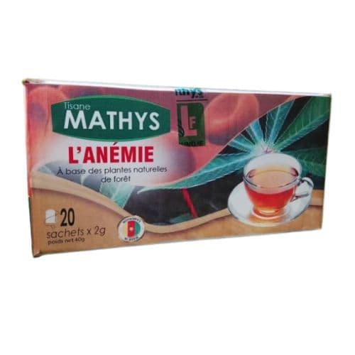 Tisane Anémie MATHYS 20 Sachets 40g